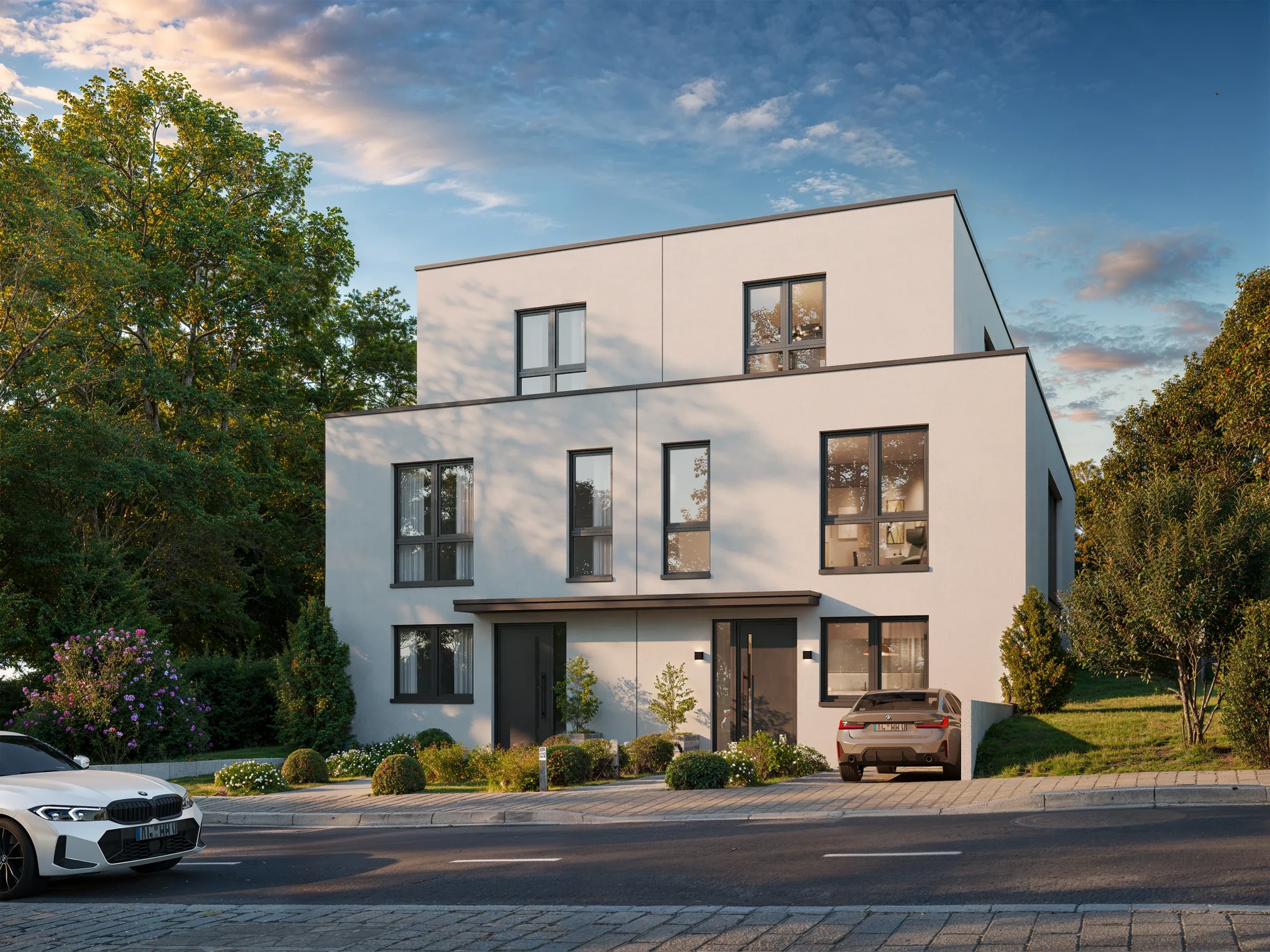 Contemporary Family Residence — Street perspective